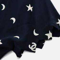 Pre Owned Chanel Navy Short Sleeve Shirt Blouse Top XXL