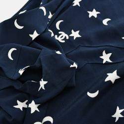 Pre Owned Chanel Navy Short Sleeve Shirt Blouse Top XXL