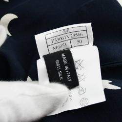 Pre Owned Chanel Navy Short Sleeve Shirt Blouse Top XXL