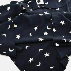 Pre Owned Chanel Navy Short Sleeve Shirt Blouse Top XXL