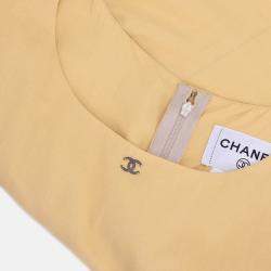 Pre Owned Chanel Sleeveless jumpsuit Yellow Size 38