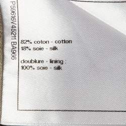 مملوكة مسبقًا جاكيت شانيل قطني بيج بسحاب وظيفي صغير