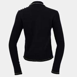 Pre Owned Chanel Black Sweater 38