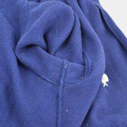 مملوكة مسبقًا هودي شانيل بخط رياضي بأكمام طويلة وأزرار بسحاب بلون أزرق كحلي مقاس 42