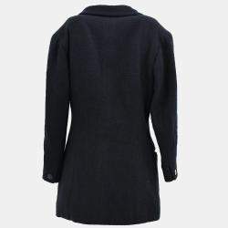 مملوكة مسبقًا Chanel Single Breasted Jacket Black #38