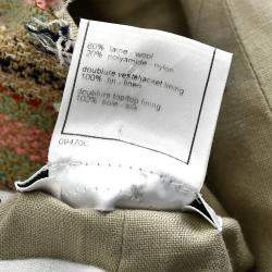 مملوكة مسبقًا جاكيت بدون ياقة بأزرار أمامية شانيل بيج #34