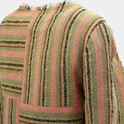 مملوكة مسبقًا جاكيت بدون ياقة بأزرار أمامية شانيل بيج #34