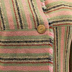 مملوكة مسبقًا جاكيت بدون ياقة بأزرار أمامية شانيل بيج #34