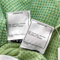 Pre Owned Chanel Ensemble Cardigan Short Sleeve Top Green #42