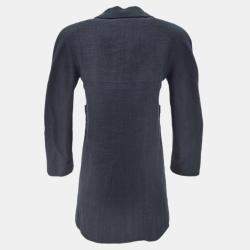 مملوكة مسبقًا Chanel Single Breasted Jacket Black 98C #38