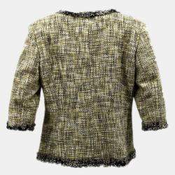 Pre Owned جاكيت شانيل بدون ياقة بيج 03P #48