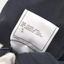 Pre Owned Chanel Single Breasted Jacket Gray 98C #44