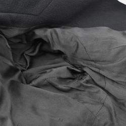 Pre Owned جاكيت شانيل أسود ذو زر واحد أمامي