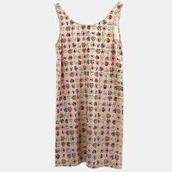 Pre Owned فستان فالنتاين شانيل وردي