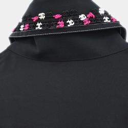 Pre Owned Chanel Black Silk  Shirt Woman Size 36