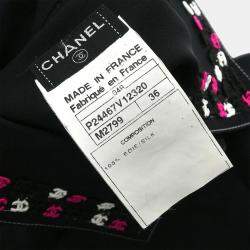 Pre Owned Chanel Black Silk  Shirt Woman Size 36