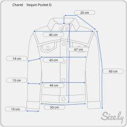 Pre Owned Chanel Sequin Pocket Denim Jacket