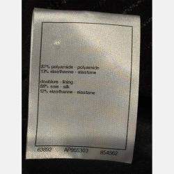 مملوكة مسبقًا Chanel 23P Metallic Stripe Dungaree Dress M