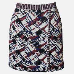 مملوكة مسبقًا Chanel Multicolor Metallic Print Mini Skirt S