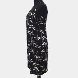 Pre Owned Chanel Sleeveless Black Dress Women Size 42