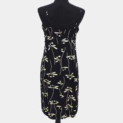 Pre Owned Chanel Sleeveless Black Dress Women Size 42