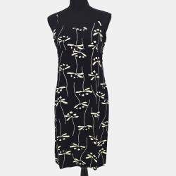 Pre Owned Chanel Sleeveless Black Dress Women Size 42