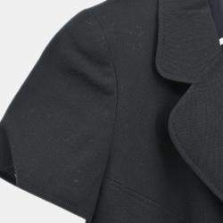 Pre Owned Chanel Black Wool Dress Women Size 34