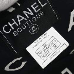 Pre Owned Chanel Black Wool Dress Women Size 34