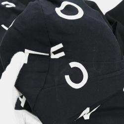 Pre Owned جاكيت شانيل أسود بزرار واحد كبير الحجم