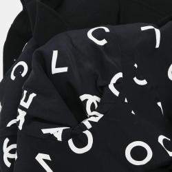 Pre Owned جاكيت شانيل أسود بزرار واحد كبير الحجم