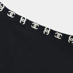 مملوكة مسبقًا Chanel Short Sleeve T-shirt Top Black Size S