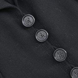 Pre Owned Chanel Black Wool Single Breasted Jacket L