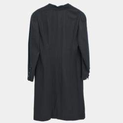 Pre Owned Chanel Black Wool Single Breasted Jacket L