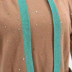 Pre Owned كاردينان شانيل بني مجموعة كارديغان توب #44