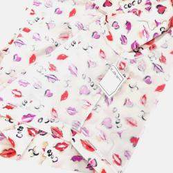 مملوكة مسبقًا توب شانيل أحمر شفاه مقطوع بلا أكمام أبيض #42