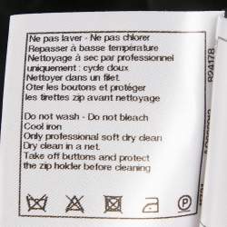 Pre Owned جاكيت شانيل بسحاب تويد أسود مقاس متوسط