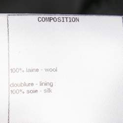 Pre Owned جاكيت شانيل بسحاب تويد أسود مقاس متوسط