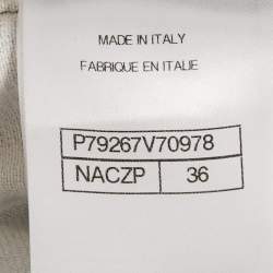 Pre Owned جاكيت شانييل دنيم رمادي مغسول مقاس صغير