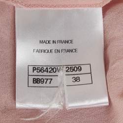 Pre Owned Chanel Light Pink Lace Strappy Short Dress M