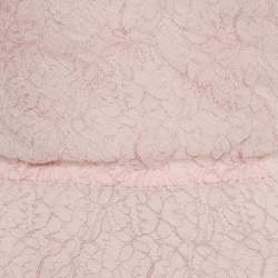 Pre Owned Chanel Light Pink Lace Strappy Short Dress M