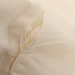 Pre Owned Chanel Cream Crepe Trousers M