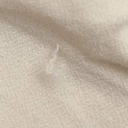 Pre Owned Chanel Cream Crepe Trousers M