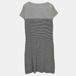 Pre Owned Chanel Dress Black White 97C FR 42