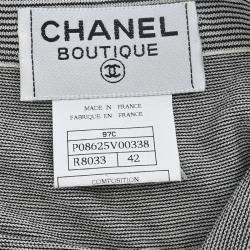 Pre Owned Chanel Dress Black White 97C FR 42