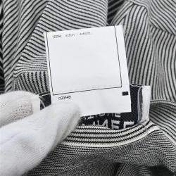 Pre Owned Chanel Dress Black White 97C FR 42