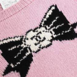 Pre Owned Chanel Sweater Knit Top Pink Size M