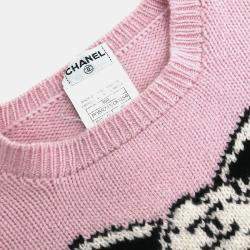Pre Owned Chanel Sweater Knit Top Pink Size M