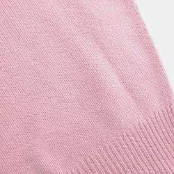 Pre Owned Chanel Sweater Knit Top Pink Size M