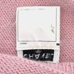Pre Owned Chanel Sweater Knit Top Pink Size M