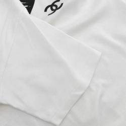 Pre Owned تي شيرت شانيل أبيض 16 مقاس متوسط